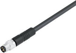 Złącze kablowe M8 profilowane 8-pinowe z pierścieniem gwintowanym z odlewu Złącze kablowe z gwintem M8 binder 79 3805 45 08 1 szt.