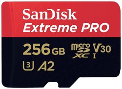 Karta pamięci microSDXC SanDisk Extreme PRO, 256 GB, Class 10 UHS-I