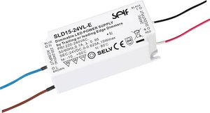 Self Electronics SLD15-24VL-E Sterownik LED  Stałonapięciowy 15 W 200 - 625 mA 24 V/DC Ściemniacz, Zabezpieczenie przed przeciążeniem, Zabezpieczenie przed przepięciem, Montaż w strefach zagrożonych wybuchem, Możlowość stosowania w meblach 1 szt.