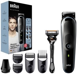 Maszynka do strzyżenia brody, Maszynka do strzyżenia włosów Braun MGK3345, możliwość mycia, czarny