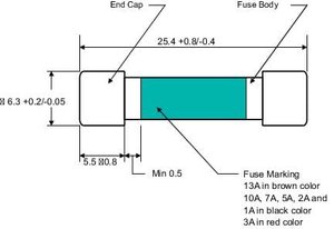 Bezpiecznik do multimetru TRU COMPONENTS 110102700109X 1234611, 250 V, 1 A, 6.35 mm x 25.4 mm , 1 szt.