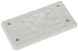 Płyta przelotowa Trelleborg MH-10 F 12-1 LIGHT GREY UL94 V-0 IP65  TPE  Screw 107294B, (D x S x W) 107 x 56 x 19 mm, TPE, 1 szt.
