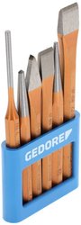 106 - GEDORE - 6-częściowy zestaw narzędzi w uchwycie z PVC Gedore 106 8725200, 1 zest.
