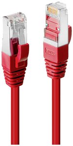 Kabel sieciowy Lindy Cat.6 SSTP / S/FTP PIMF Premium 0,5 m Czerwony 0,5 m Kabel LAN LINDY 45621, 1 szt., RJ45, 0.50 m, czerwony