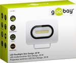 Reflektor zewnętrzny LED, 20 W, Goobay Slim Design