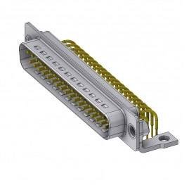 Złącze męskie D-Sub Deltron Connectors DTS37PYC/2M46UN, rzędy: 2, styki: 37, 90 °, 1 szt.