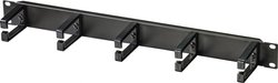 Zarządzanie kablami w szafie serwerowej Renkforce o przekątnej 19 cali 1U, 5 pierścieni Renkforce RF-4755508 482.6 mm 19 cal Organizer do kabli    czarny