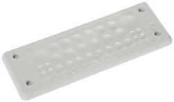 Płyta przelotowa Trelleborg MH-24 F 30-2 LIGHT GREY UL94 V-0 IP65  TPE  Screw 107554B, (D x S x W) 154 x 56 x 19 mm, TPE, 1 szt.