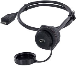 Złącze męskie USB encitech 1310-1027-05, USB Micro-B, 3.00 m, 1 szt.