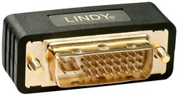 Przejściówka, adapter DVI LINDY 41099, [1x złącze męskie DVI 24+5-pin - 1x złącze żeńskie DVI 29-pin]