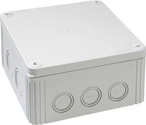 Skrzynka przyłączeniowa Wiska COMBI IND 1010/leer, IP66/IP67, (D x S x W) 140 x 140 x 82 mm, szary błyszczący, 1 szt.