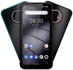 Gigaset GX4 Outdoor Smartphone 4G - standard wojskowy - kurz i wodoodporność IP68 - 64 GB + 4 GB RAM - Aparat 48 MP - Android 12, Benzyna Gigaset GX4 Smartfon LTE Outdoor  64 GB 15.5 cm (6.1 cal) czarny Android™ 12 potrójne gniazdo