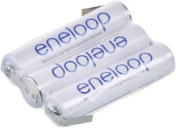 Pakiet akumulatorów AAA, NiMH Panasonic eneloop Reihe F1x3, Ilość ogniw: 3, 3.6 V, 750 mAh, Z-końcówka do lutowania