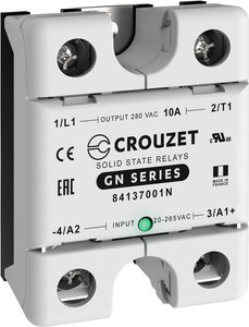 Przekaźnik SSR Crouzet TC-GSR-1-25DD 10 A 280 V/AC Przełączanie w punkcie zero 1 szt.