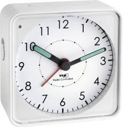 Budzik TFA Dostmann PICCO Funk-Wecker 60.1510.02, biały