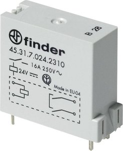 Przekaźnik drukowany Finder 45.31.7.024.0310 45.31.7.024.0310, 16 A, 50 szt.