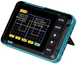 Oscyloskop ręczny DSO-200, 320x240, wyświetlacz LCD, bateria, USB C, 200 kHz Oscyloskop cyfrowy Joy-it DSO-200 200 kHz