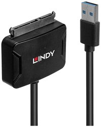 Konwerter USB 3.2 Gen 1 (USB 3.0), SATA LINDY 43311, [1x złącze męskie USB-A 3.2 (USB 3.0) - 1x złącze męskie SATA 15+7-pin]
