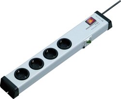 Listwa zasilająca z wyłącznikiem Ehmann 0220x00042301, Złącze bezpieczne, Ilość gniazdek: 4