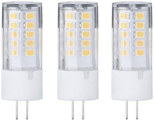 Standardowa Podstawa LED 12V G4 3 sztuki 3x300lm 3x3W 2700K Przezroczysty Żarówka LED Paulmann 28814 G4 3 W 300 lm ciepła biel 3 szt.