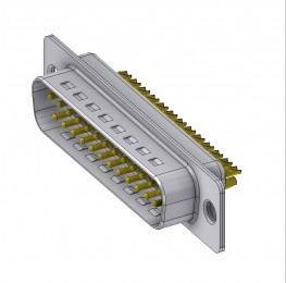 Złącze męskie D-Sub Deltron Connectors DTS25PZ/2, rzędy: 2, styki: 25, 180 °, 1 szt.