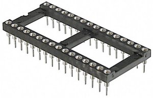 ASSMANN WSW AR 18 HZL-TT Podstawka pod układy scalone Wymiary siatki: 7.62 mm Ilość styków: 18 precyzyjne styki 1 szt.