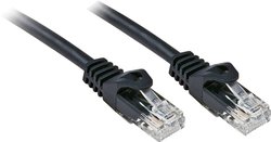 Kabel LAN LINDY 48191, 1 szt., RJ45, CAT 6, U/UTP, 0.50 m, czarny