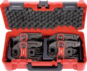 Standardowy zestaw szczęk zaciskowych M15 - 18 - 22 - 28 mm Rothenberger 015062X 1 szt.