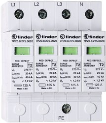 Finder 7P.25.8.275.0020 7P.25.8.275.0020 Ogranicznik przepięć 20 kA 1 szt.
