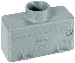 Obudowa tulejki Harting 19 30 016 1422, odlew aluminium, 1 szt.