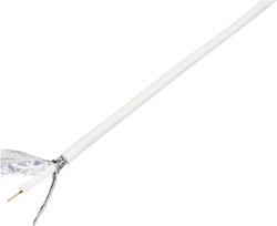 Kabel koncentryczny TRU COMPONENTS 1570290, Średnica zewnętrzna: 6.60 mm, RG6 /U, 75 Ω, 120 dB, biały, 25 m