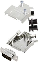 Zestaw listew męskich D-Sub TRU COMPONENTS TCD45ZK09DBPK 7709636, rzędy: 2, styki: 9, 45 °, 1 szt.