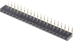 Gniazdo rzędowe BKL Electronic 10120804, pozłacane, RM 2.54 mm, 1x20-pin