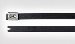 Opaska kablowa HellermannTyton MBT14HFC-SS316/SP-BK  111-00295, 362 mm, stal nierdzewna, 1 szt.