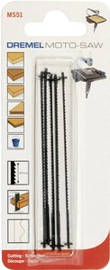 Zestaw standardowych brzeszczotów do drewna Dremel MS51 Moto-Saw, 5 szt.