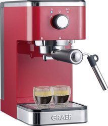Ekspres do espresso Graef ES403EU, czerwony, 1400 W, 15 bar