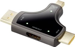 Przejściówka, adapter DisplayPort, HDMI Renkforce RF-3846636, [3x złącze męskie DisplayPort, złącze męskie Mini DisplayPort, złącze męskie HDMI - 1x złącze żeńskie HDMI]