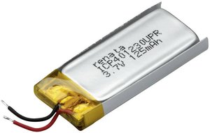 Akumulator specjalny Renata 100642, LiPo, 130 mAh, 3.7 V, 1 szt.