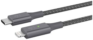 Kabel PARAPROJECT ze złączem USB-C® na Lightning® z wyświetlaczem LED, 1,2 m Kabel do ładowania Parat PARAPROJECT® USB-C® - Lightning® Connector