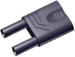 Zworka bezpieczna SKS Hirschmann KST S WS sw 932200100 Średnica pinu: 4 mm  czarny 1 szt.