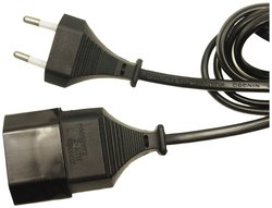 Kabel sieciowy zasilający Cliff FCR72045  czarny 3 m