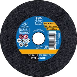 Tarcza tnąca prosta PFERD PSF STEELOX 65508100 76 mm 25 szt.