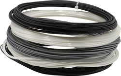 Filament do drukarek 3D PLA Renkforce RF-4738598, Średnica filamentu: 1.75 mm, 250 g, srebrny, biały (satynowy), biały (matowy), Czarny (włókno węglowe), Czarny (lekki nylon)