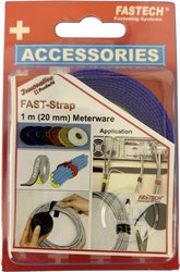 Taśma rzepowa do wiązania element z pętelkami i haczykami (D x S) 1000 mm x 20 mm niebieski FASTECH® 910-131C 1 m