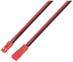Kabel przedłużający Reely RE-7746363 [1x złącze męskie BEC - 1x złącze żeńskie BEC] 25 cm