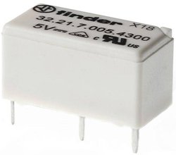 Przekaźniki, przyłącza do płytek PCB, 1 zestyk przełączny 6 A, cewka 48 V DC, 200 mW  Przekaźnik SMT Finder 32.21.7.048.4000 32.21.7.048.4000, 400 V/AC, 6 A, 1 szt.