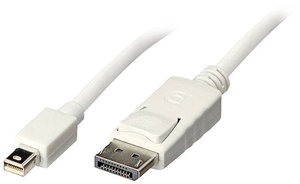Przejściówka Mini DisplayPort, DisplayPort LINDY LINDY Adapterkabel Mini-DP Kabel  3m 41058, certyfikat UL, podwójne ekranowanie, okrągły, 3.00 m