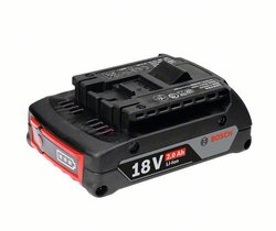 Zestaw akumulatorów wsuwanych 18 Volt Light Duty (LD), 2,0 Ah, litowo-jonowy GBA M-B Akumulator do elektronarzędzi Bosch Accessories GBA 2607336906, Li-Ion, 2 Ah, 18 V
