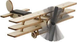 Zabawka solarna - samolot 3-płatowy Sol Expert 40280, 18 cm x 14 cm