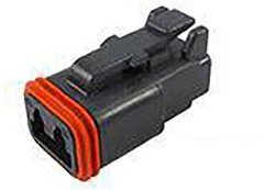 Obudowa złącza pin żeńskiego na kabel TE Connectivity DT06-2S-E004, wire-to-wire, piny: 2, 1 szt.